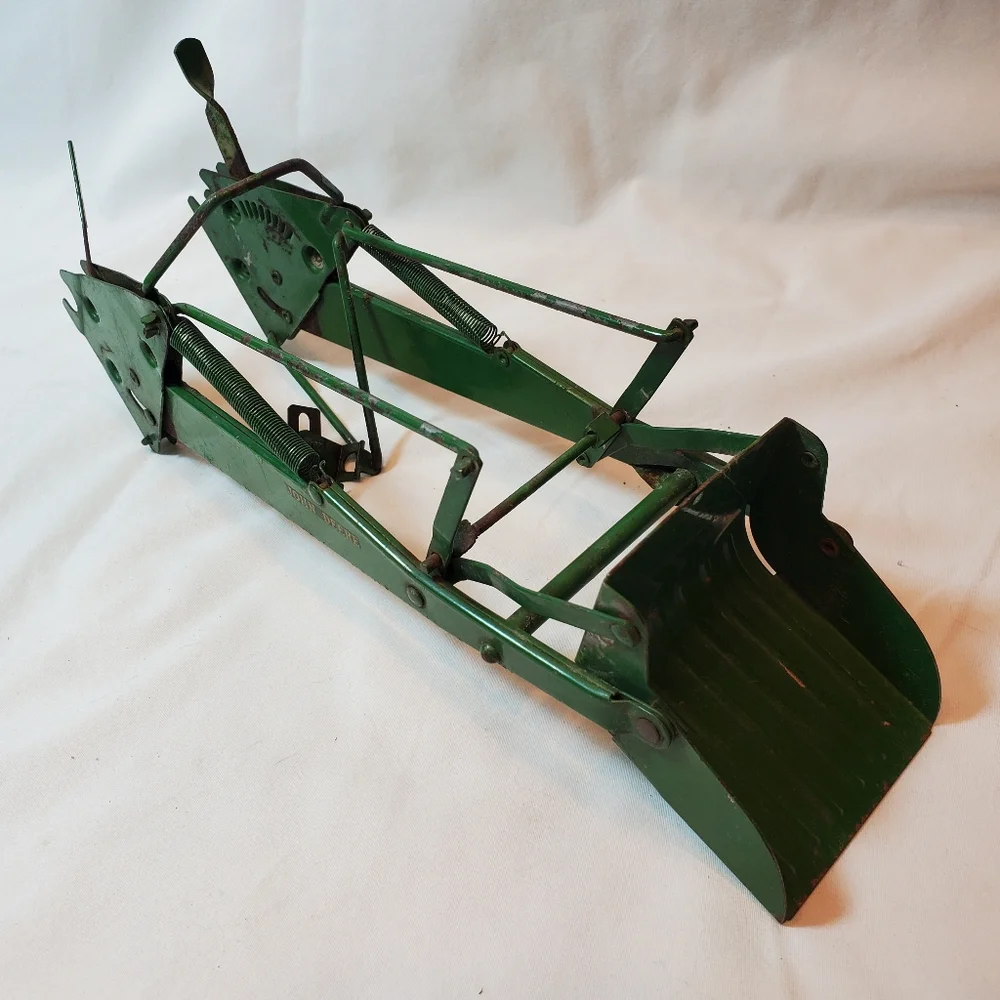 John Deere Vintage 1960's Front End Loader Bucket Toy Made in USA
